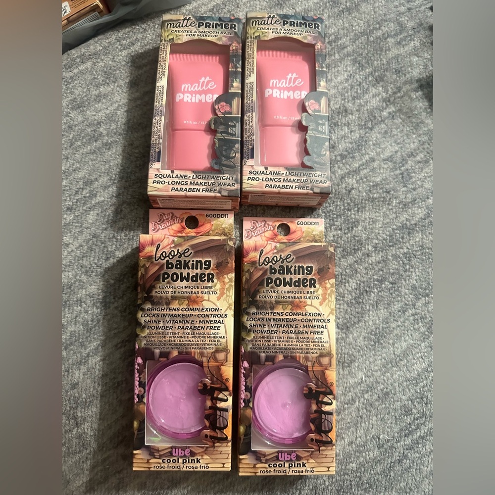 Ioni Matte Primer and Pink Powder Lot Two Each Trendy TikTok Viral